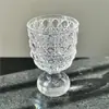 Taza de Vidrio Transparente de Burbujas Diseño Retro, Alto Valor Estético, Copa de Cóctel Soplada a Mano, Vaso de Agua de Gama Alta