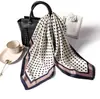 Bufanda Cuadrada Pequeña para Ins, Cinturón para el Cabello, Bufanda de Puntos Poll, Estilo Coreano, Versátil, Artística, Decorativa, Bufanda de Moda Sencilla Profesional para Mujer