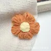 Accesorios para el cabello de flor de lana hechos a mano pinza para el cabello cuerda para el cabello accesorios 7cm flor abullonada decoración de ropa sombrero bolsa cesta