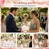 Nuevo espejo plegable de doble cara transfronterizo, juego de regalo de novia, recuerdo para invitados de boda, espejo redondo portátil