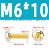 Tornillos de Cabeza Semiredonda Hexagonal de Latón Din7380 Tornillos de Cabeza Redonda tipo Copa Champiñón de Cobre M3M4M5M6M8M10