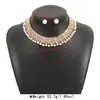 Juego de Collares Gargantilla Corta Versátiles de Perlas Artificiales para Bodas Transfronterizas, Juego de Collares Gargantilla Exagerados y Elegantes, Exquisitos Accesorios de Banquete