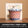 Imitación de Fábrica Horno Song Ru Loto Wanfo Sicai Tazón Gai Tazón de Té con Tapa Taza de Té de Alto Grado Cerámica Juego de Té Kung Fu