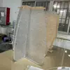 Pata de Mesa Transparente de Acrílico con Gradiente Negro Soporte Curvo Mesa de Café Isla Soporte Pata de Mesa Pie de Mesa