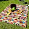 Fabricante Especializado em Tapetes de Piquenique para Exterior, Estilo Pintura a Óleo, Atmosfera Retrô Americana, Estilo Acampamento, Tapetes Espessos para Passeio, Tapetes de Praia