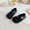 2026 Nuevas Sandalias de Verano Moda Zapatos de una sola pieza de dos vías Encaje Hueco Niñas Primavera Otoño Tejidos Transpirables Delgados Zapatos Mary Jane