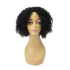 Peluca de moda sintética de alta temperatura transfronteriza para mujer, rizos pequeños estilo africano, raya media con flequillo, peluca esponjosa hecha a máquina, calidad de exportación