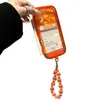 Capa de Celular com Contas Foscas para Apple 17 iPhone 16 Pro Max Cor Arco-Íris Cor Doce