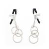 Juguetes sexuales anillo de hierro sm clip para pezón alternativo divertido tres anillos negro clip para pezón suministros para adultos juguetes sexuales para mujeres