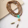 Argentina Sándalo Verde Pastillas Cuentas DIY Bodhi Ágata Cuentas de Rosario Doble Círculo Hombres y Mujeres Juego Cultural Cuentas de Buda Pulsera Venta al por Mayor