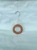 Gancho para Exhibición de Tienda de Ropa, Gancho en S, Perchero para Ropa, Tablero Colgante de Madera de Haya, Pinza para Ropa y Sombrero, Pinza Individual, Anillo Redondo de Madera Maciza