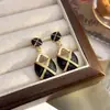 Pendientes Negros de Alta Calidad con Incrustaciones Micro, Diseño de Nicho, Aretes Ligeros de Lujo con Incrustaciones de Diamantes, Pendientes Elegantes y Sofisticados