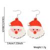 Brincos Temáticos de Natal Sino Boneco de Neve Papai Noel Brincos Decorações de Natal Feriado Criativo Brincos de Desenho Animado