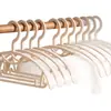 Perchas gruesas antideslizantes de hombros anchos, protectores de cuello sin costuras, perchas de plástico para uso doméstico, tendedero multifuncional para ropa interior