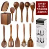 Conjunto de utensílios de cozinha em madeira de acácia Amazon, espátula antiaderente de madeira maciça, colher, concha de sopa de teca, colher para macarrão, colher para arroz