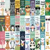 30 Marcapáginas de Dibujos Animados, Lindos Retro Simples Estilo Cuaderno de Notas Materiales Artísticos Creativos, Colección de Tarjetas Marcapáginas de Papel para Lectura