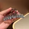 2025 Novo Presilha Garra de Cristal Tendência Feminina Strass Presilha Tubarão Versão Coreana para Cabelos Grossos Parte de Trás da Cabeça Presilha Garra Fábrica Atacado