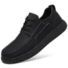 Zapatos Nuevos de Moda al por Mayor para Hombre, Zapatos Casuales Británicos de Cuatro Estaciones de Gama Alta, Zapatos de Cuero Bajos de Moda y Versátiles para Negocios