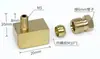 Boquilla de aceite para deslizador Conector en ángulo recto PL Conector de manguito Codo con resorte interno Tubo de aluminio Tubo Conector de tubo de aceite de nylon