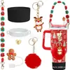 Accesorios Decorativos Stanley Correa de Mano de Cuerda Trenzada Estuche para Labial Llavero Duende Briqueta Funda de Silicona Antideslizante para Taza