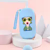 Bolsa cruzada de silicona creativa y linda para productos al contado transfronterizos, bolsa de almacenamiento con cremallera, venta al por mayor, cruzada portátil, funda para teléfono DIY