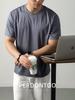 [7A Antibacteriano] Camiseta de Manga Curta de Seda de Amora com Resfriamento por Amônia Líquida 60S para Homens Verão 2026 Camiseta de Seda de Gelo Respirável Cor Lisa