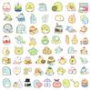 60 piezas de pegatinas de graffiti biológico de esquina Kawaii decoración personalizada para computadora, equipaje, funda de teléfono, pegatinas impermeables