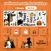 Atacado de adesivos de Halloween transfronteiriços: Adesivo de vidro eletrostático de abóbora fantasma maligna para decorar paredes da sala, adesivo de parede em PVC