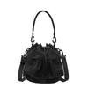 Bolso cubo casual de gran capacidad para mujer, bolso de nailon con cordón, nuevo de primavera, estilo coreano, bolso de mano para ir al trabajo, bolso bandolera