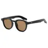 Gafas de Sol Redondas Tachonadas Estilo Europeo y Americano Leiren, Unisex, Gafas de Sol Retro de Alta Gama para Fotografía Callejera y Protección Solar
