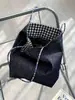 53132 Bolso Vintage de Lona Denim de Doble Cara para Mujer Nuevo Corea del Sur Combinación Total para Ir al Trabajo Gran Capacidad Bolso de Tela para el Hombro