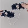 Pulseira de renda sexy com sino, anel para os pés, acessórios para casais de abstinência, algemas, anel para as pernas, algemas de desejo puro, algemas femininas