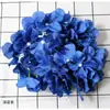 Serie azul neblina flores artificiales flores azules boda flores falsas flores para techo de salón de bodas flores de plástico fila de flores de boda flores de seda
