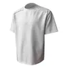 Camiseta masculina de manga curta, marca da moda, caimento solto de verão, novo modelo 2026, tendência de celebridade da internet, top simples estampado ins