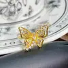 Anel Aberto Série Ouro Vintage Esmalte Gotejamento de Óleo Zircônia Anel Feminino Retro Luxo Leve Alto Padrão