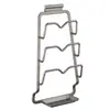 Rack de tampa de panela montado na parede Rack de armazenamento de cozinha não perfurado Multifuncional Armazenamento doméstico Colocador de artefatos Rack de tábua de cortar