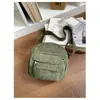 Veludo 2025 Outono/Inverno Nova Bolsa Feminina Simples e Fashion Cor Sólida Bolsa de Ombro Bolsa Transversal Estilo Campus Ins Bolsa Tendência