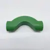 Industria de Tuberías Weixing Codo de Puente PPR Verde para agua D20-D32 Accesorios de Tubería de Suministro de Agua PPR Piezas de Plástico de Fusión en Caliente