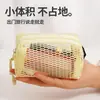 Bolsa de Almacenamiento Cuadrada de Malla de Panal, Bolsita Portátil para Auriculares y Llaves, Billetera Pequeña de Mano para Labial y Cable de Datos