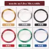 Rollo grande de 100 metros alambre de cobre conservador de color 0.2 mm material de tejido DIY hecho a mano alambre metálico filigrana alambre para enrollar alambre para envolver flor
