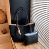Bolso de Mano Retro Estilo Coreano para Mujer 2025 Otoño e Invierno Nuevo Bolso Cubo de Gran Capacidad Bolso de Hombro para Viaje