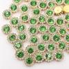 Vendas Diretas da Fábrica Recipiente Girassol Redondo Camada Dupla Flor Diamante DIY Laço Bolsa de Sapato Acessórios de Vestuário Acessórios Diamante Garra