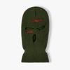 Gorro de punto bordado AK de tres agujeros nuevo transfronterizo bordado personalizado gorro para montar al aire libre a prueba de frío cálido con protección para las orejas