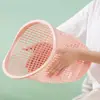 Cubo de basura de plástico hueco para sala de estar y dormitorio, papelera para residuos de papel, cesta simple sin tapa para papel higiénico, cubo de basura de limpieza