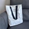 Bolsa de papel DuPont con logotipo impreso, bolsa de papel kraft de lona de un solo hombro, lote pequeño, bolso lavable personalizado