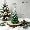 Vela Aromática Árvore de Ferro Coberta de Neve Decoração de Festa de Feriado Ornamento de Atmosfera Vela de Natal Presente