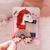 Pinza para el pelo de unicornio con lentejuelas súper linda Pinza para el pelo de arcoíris para niños Pinza para el pelo de unicornio más vendida en AliExpress Accesorios para el pelo para niños