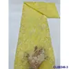 Tecido com Bordado 3D Fino de Renda Floral Grande Pesado com Contas Lantejoulas de Noiva