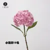 Venda Direta da Fábrica Flor Artificial de Hortênsia 3D com Toque de Mão Ramo Único Decoração de Casa Design Floral Arranjo para Caminho de Casamento