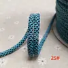 Cuerda de dos tonos con patrón de malla de 5 mm de grosor, cordón redondo de color contrastante de poliéster hilado en el núcleo, cordón para decoración de sudadera, paracord tejido a mano para bricolaje